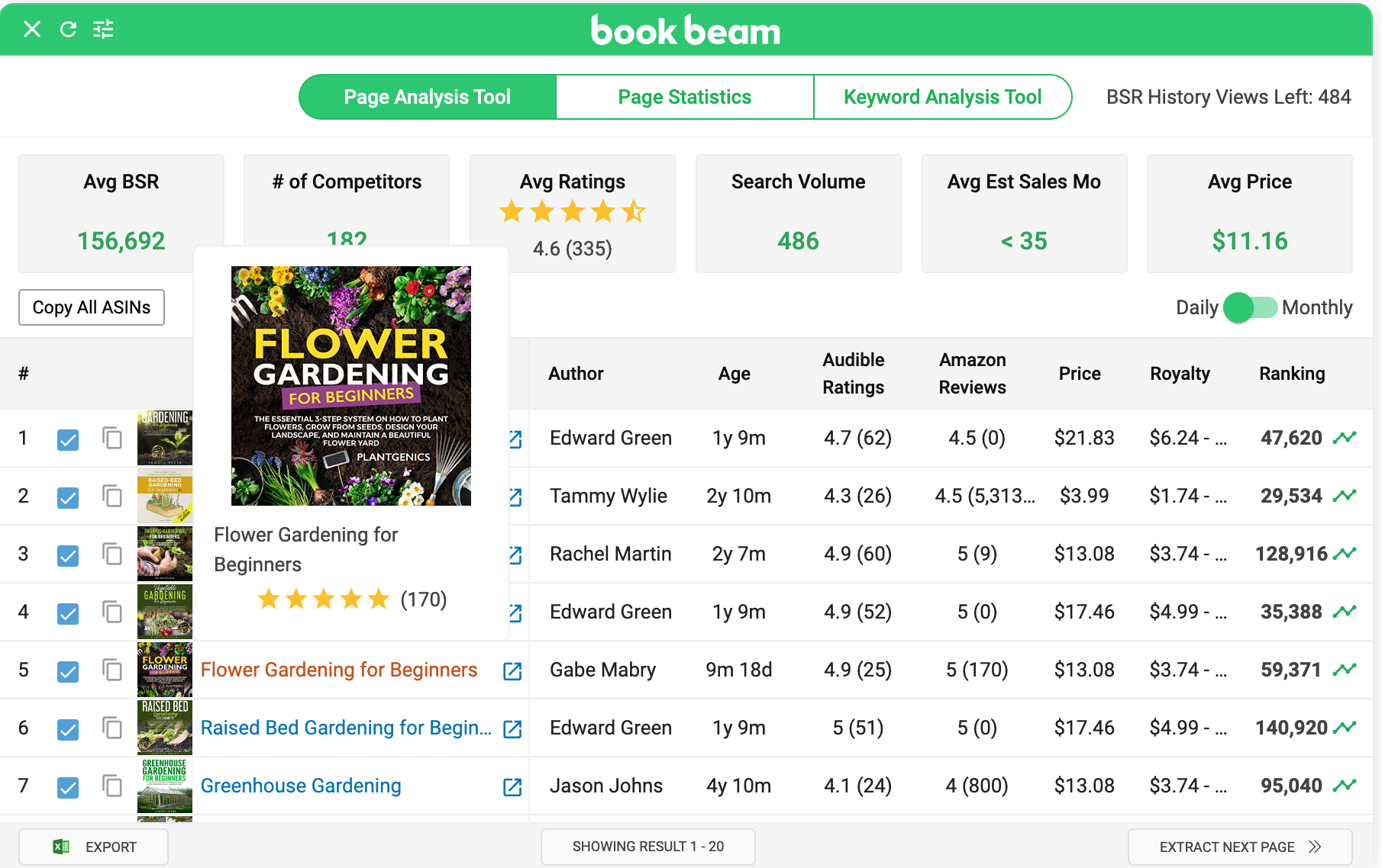 BookBeam Chrome Extension on Audible