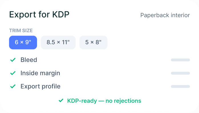 Skip the technical <br/>KDP headaches